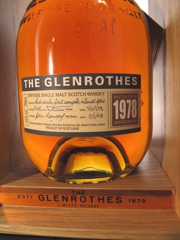 Glenrothes 1978 -- orig. bottl. 2008