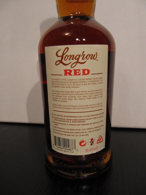 LONGROW Red  --  Pinot Noir  --  15 y.o.  --  51,4 %  --  very limited !