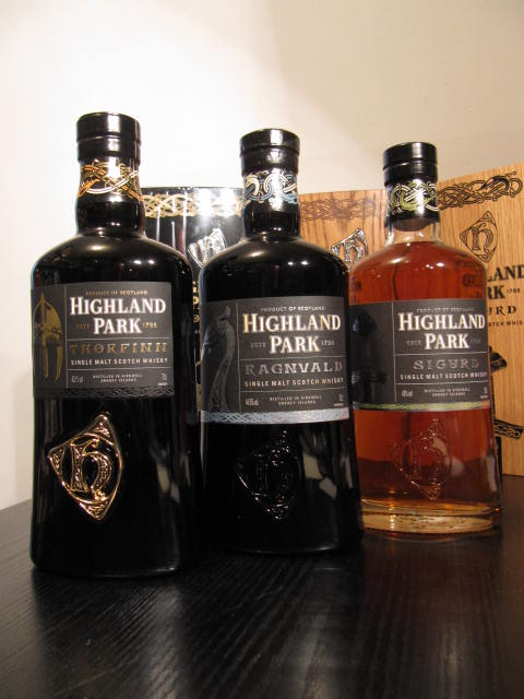 HIGHLAND PARK Warriors  --  Thorfinn + Ragnvald + Sigurd - Set of 3 bottles !